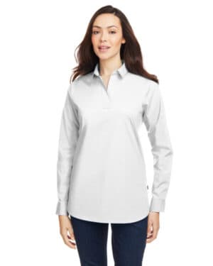 WHITE Nautica N17289 ladies' staysail shirt