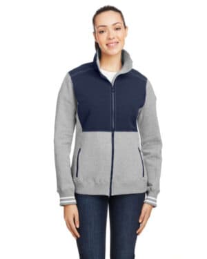 OXFORD/ NAT NVY Nautica N17387 ladies' navigator full-zip jacket