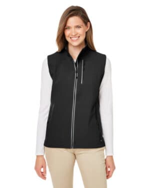 BLACK Nautica N17908 ladies' wavestorm softshell vest