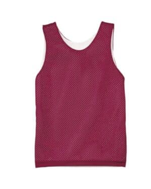 CARDINAL/ WHITE A4 N2206 youth reversible mesh tank