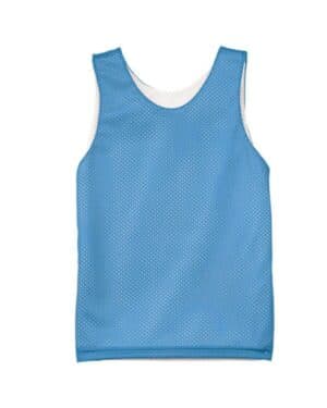 LT BLUE/ WHITE A4 N2206 youth reversible mesh tank