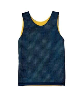 NAVY/ GOLD A4 N2206 youth reversible mesh tank