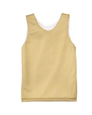 VEGAS GOLD/ WHT A4 N2206 youth reversible mesh tank