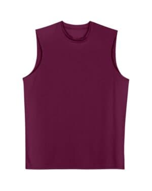 MAROON A4 N2295 men's cooling performance muscle t-shirt