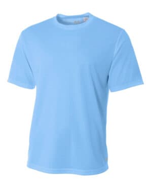 LIGHT BLUE A4 N3252 men's birds-eye mesh t-shirt