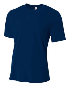 NAVY A4 N3264 men's spun poly t-shirt