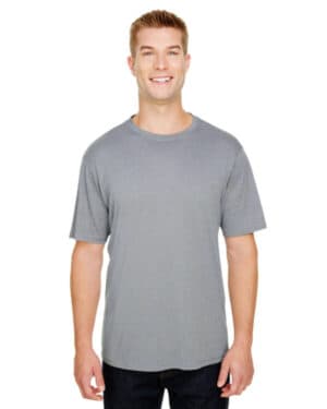 ATHLETIC HEATHER N3381 adult topflight heather performance t-shirt