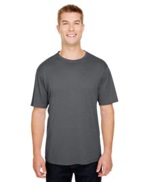 CHARCOAL HEATHER N3381 adult topflight heather performance t-shirt