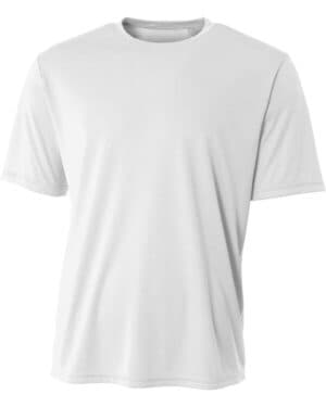 WHITE A4 N3402 men's sprint performance t-shirt