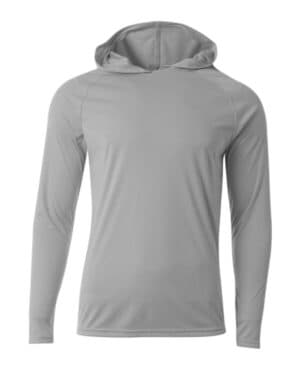 N3409 men's cooling performance long-sleeve hooded t-shirt