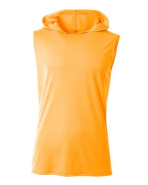 SAFETY ORANGE N3410 men's cooling performance sleeveless hooded t-shirt