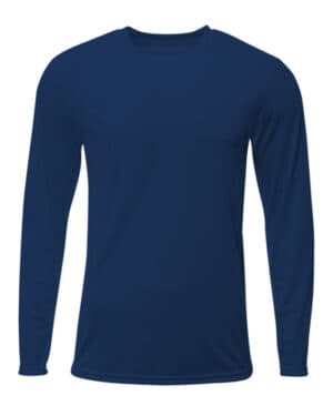 NAVY A4 N3425 men's sprint long sleeve t-shirt