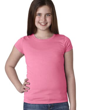 HOT PINK Next level apparel N3710 youth girls princess t-shirt