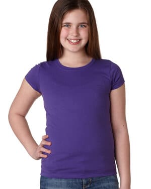 PURPLE RUSH Next level apparel N3710 youth girls princess t-shirt