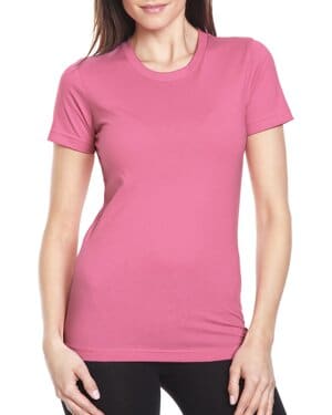 HOT PINK Next level apparel N3900 ladies' t-shirt