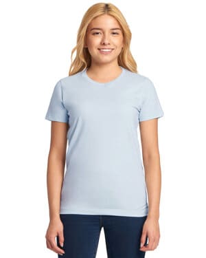 LIGHT BLUE Next level apparel N3900 ladies' t-shirt