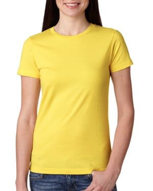 VIBRANT YELLOW Next level apparel N3900 ladies' t-shirt