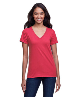 HEATHER RED Next level apparel N4240 ladies' eco performance t-shirt