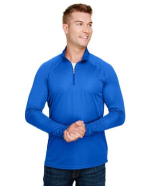 ROYAL A4 N4268 adult daily polyester quarter-zip