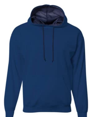 NAVY A4 N4279 men's sprint tech fleece hooded sweatshirt