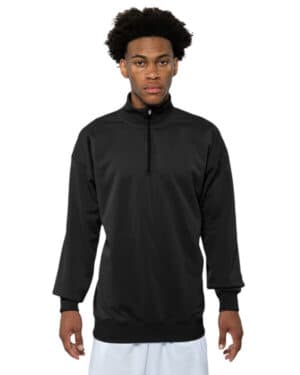 BLACK A4 N4282 adult sprint fleece quarter-zip