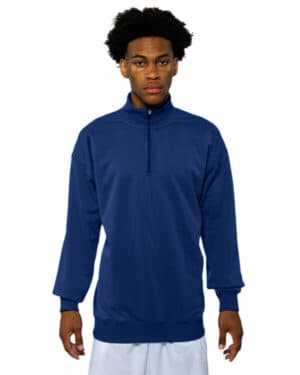 A4 N4282 adult sprint fleece quarter-zip