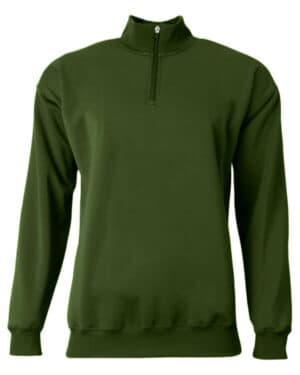 MILITARY GREEN A4 N4282 adult sprint fleece quarter-zip