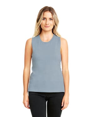 STONEWASH DENIM Next level apparel N5013 ladies' festival muscle tank