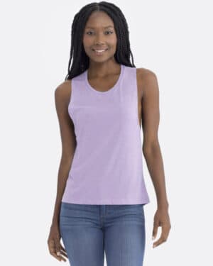 LAVENDER Next level apparel N5013 ladies' festival muscle tank