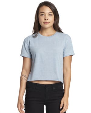 STONEWASH DENIM Next level apparel N5080 ladies' festival cali crop t-shirt