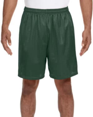 A4 N5293 adult seven inch inseam mesh short