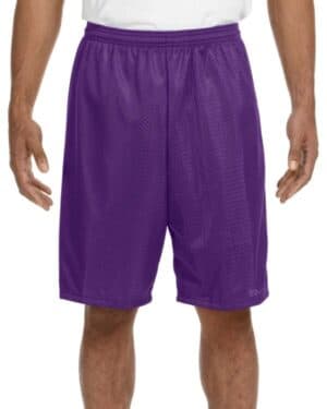 PURPLE A4 N5296 adult tricot mesh short