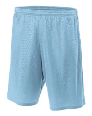 LIGHT BLUE A4 N5296 adult tricot mesh short