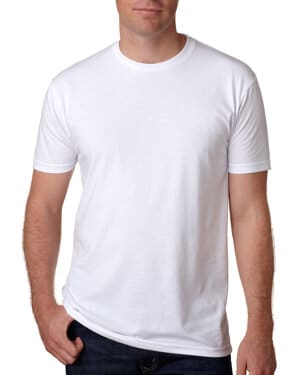 WHITE Next level apparel N6210 unisex cvc crewneck t-shirt