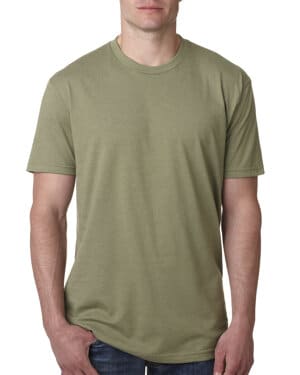 LIGHT OLIVE Next level apparel N6210 unisex cvc crewneck t-shirt