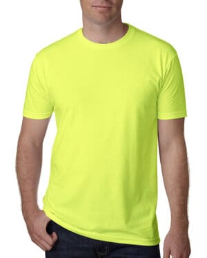 NEON YELLOW Next level apparel N6210 unisex cvc crewneck t-shirt