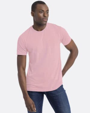 HEATHER LT PINK Next level apparel N6210 unisex cvc crewneck t-shirt