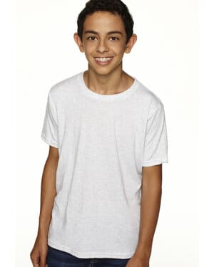 HEATHER WHITE Next level apparel N6310 youth triblend crew