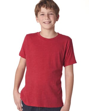 VINTAGE RED Next level apparel N6310 youth triblend crew