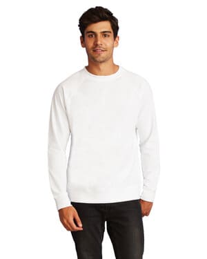 WHITE N9000 unisex laguna french terry raglan sweatshirt