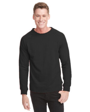 GRAPHITE BLACK N9000 unisex laguna french terry raglan sweatshirt