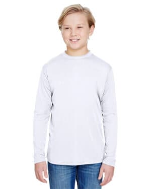 NB3165 youth long sleeve cooling performance crew shirt