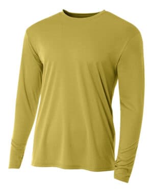 VEGAS GOLD NB3165 youth long sleeve cooling performance crew shirt