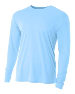 SKY BLUE NB3165 youth long sleeve cooling performance crew shirt