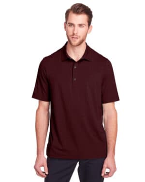 BURGUNDY North end NE100 men's jaq snap-up stretch performance polo