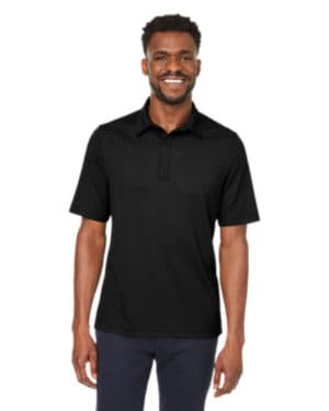 BLACK North end NE102 men's replay recycled polo