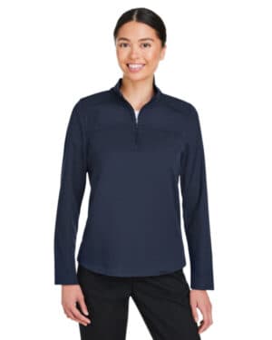 CLASSIC NAVY NE412W ladies' express tech performance quarter-zip