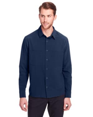 CLASSIC NAVY North end NE500 men's borough stretch performance shirt