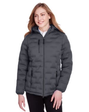 CARBON/ BLACK North end NE708W ladies' loft puffer jacket