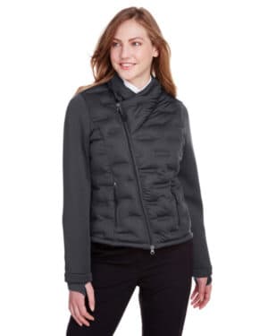 CRBN/ BLK H/ BLK North end NE710W ladies' loft pioneer hybrid bomber jacket